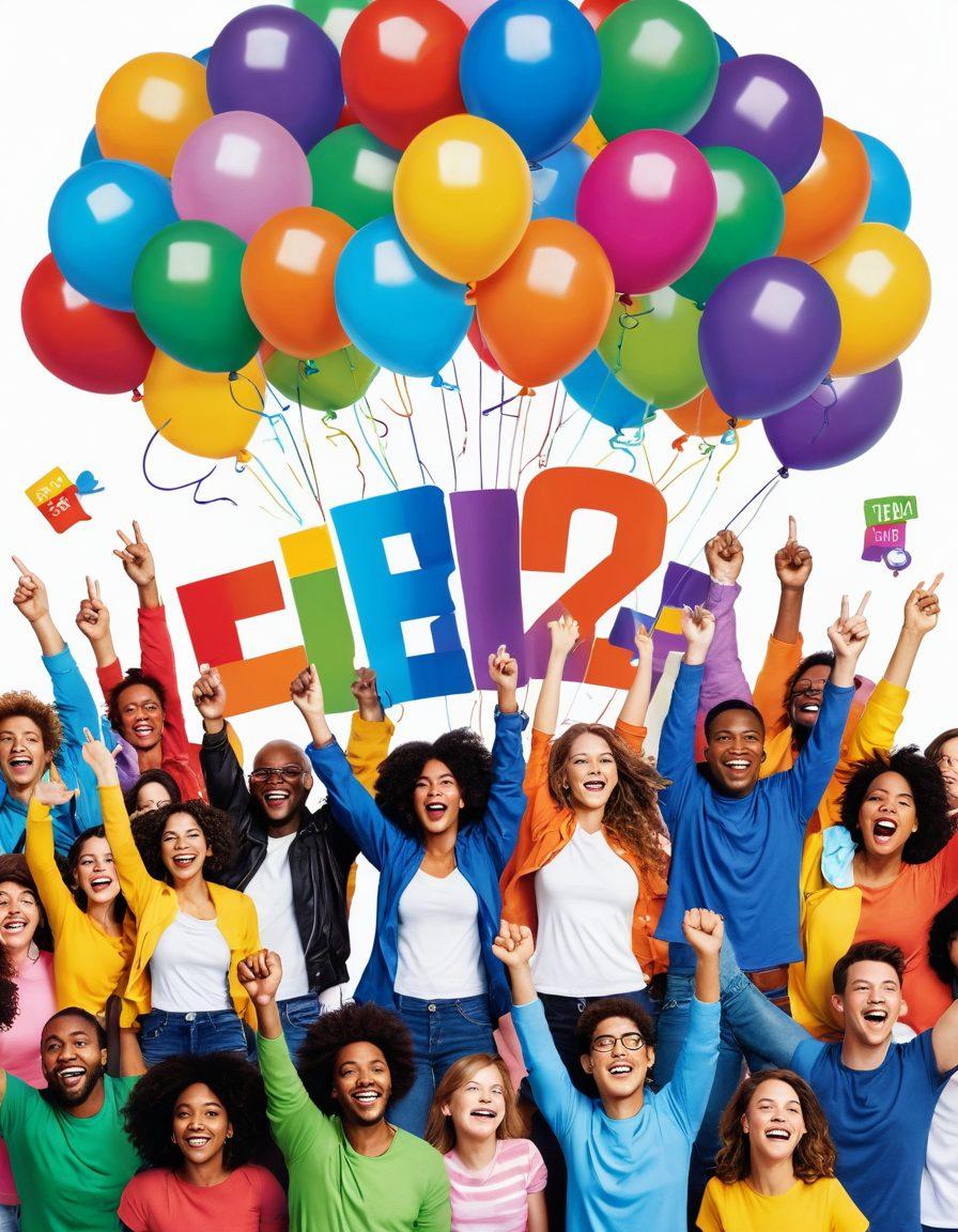 A vibrant and uplifting scene depicting a diverse group of people celebrating their newfound confidence in web security, surrounded by colorful balloons and digital security icons like locks and shields. There's a bright sky with a rainbow symbolizing hope and transformation. Include an uplifting slogan in stylized typography that reads 'From Fear to Cheer!' super-realistic. vibrant colors. white background.